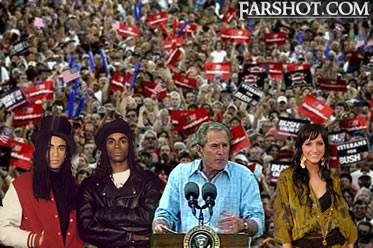 Bush and his staff