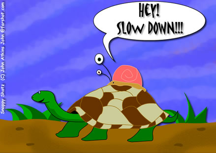 Hey!  Slow Down!!!  What in the hell do you think you're doing?